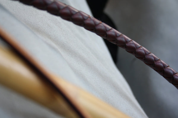 4 Strand Stockwhip with Half Plait Handle.