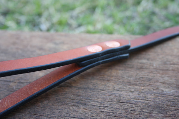 Dog Lead in London Tan with Solid Brass Hardware