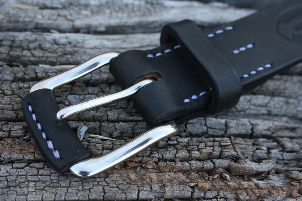 Stainless Steel West End Bridle Leather Belt