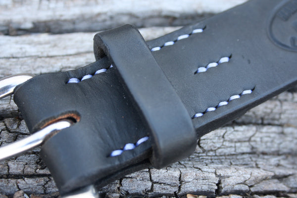 Stainless Steel West End Bridle Leather Belt