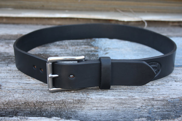 Stainless Steel West End Roller Bridle Leather Belt