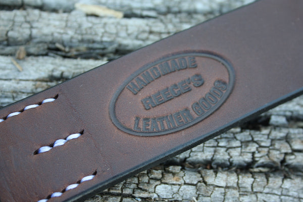 Solid Brass West End Roller Bridle Leather Belt